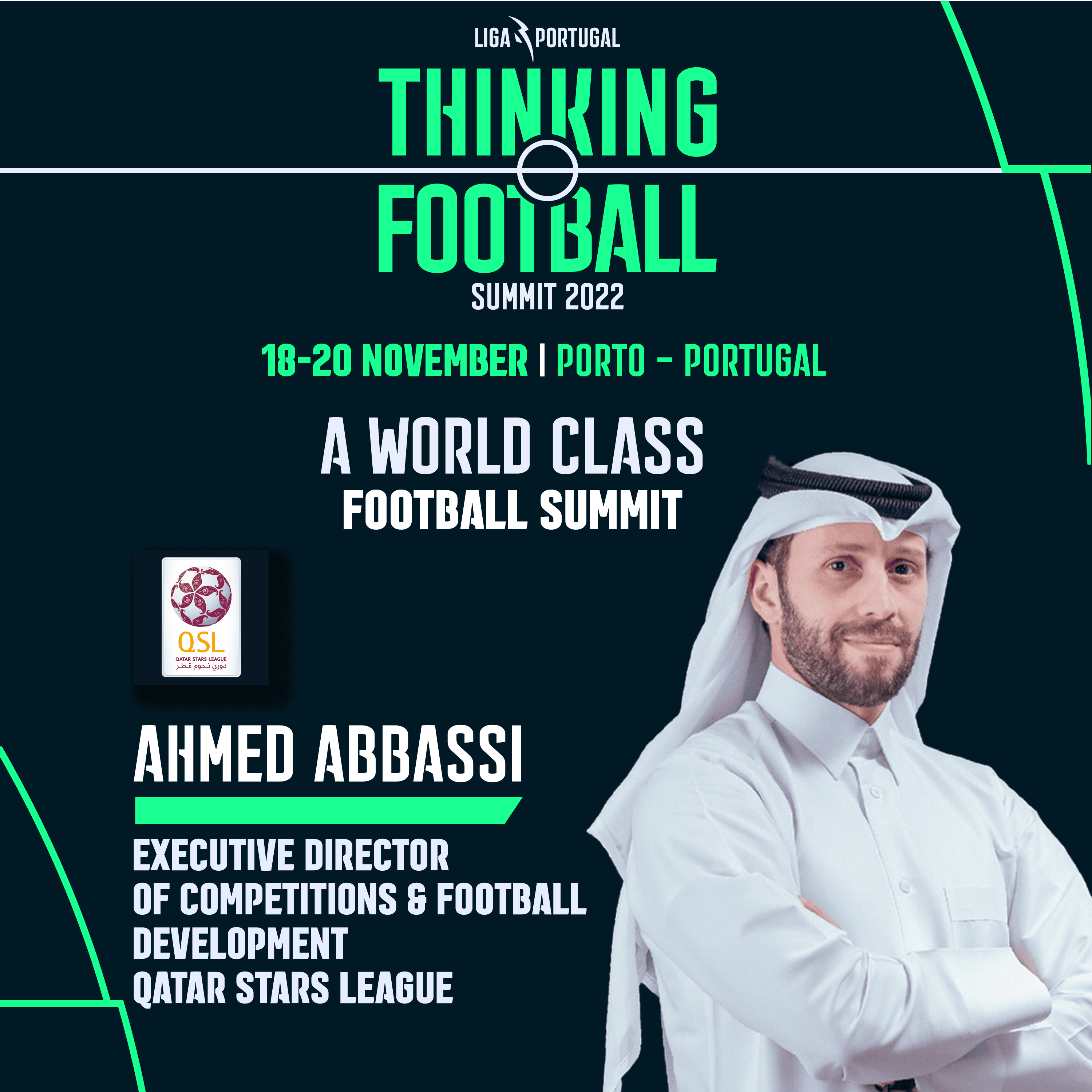Novos oradores confirmados para o Thinking Football Summit 2022