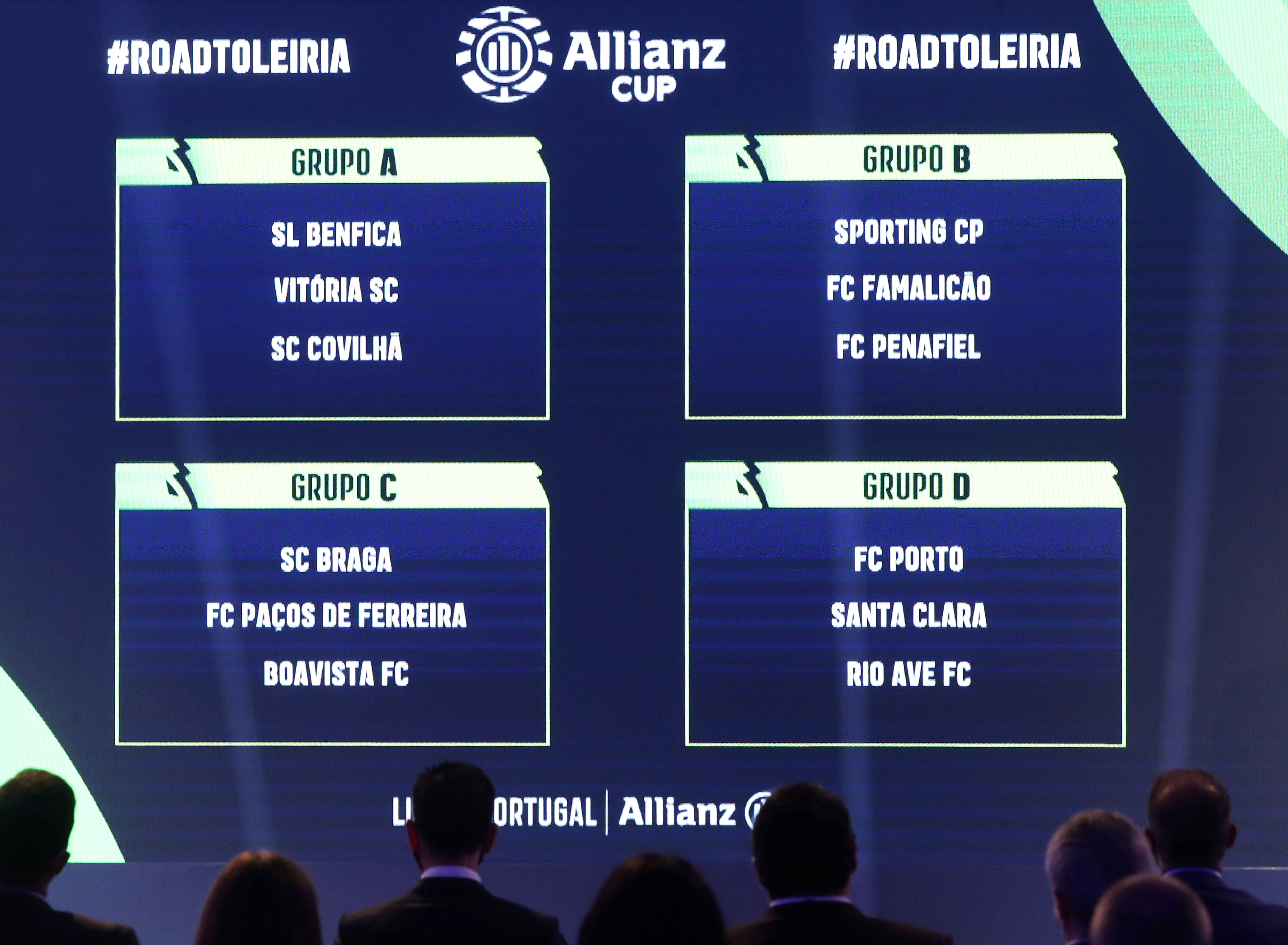 Conhecidos os grupos da terceira fase da Allianz CUP