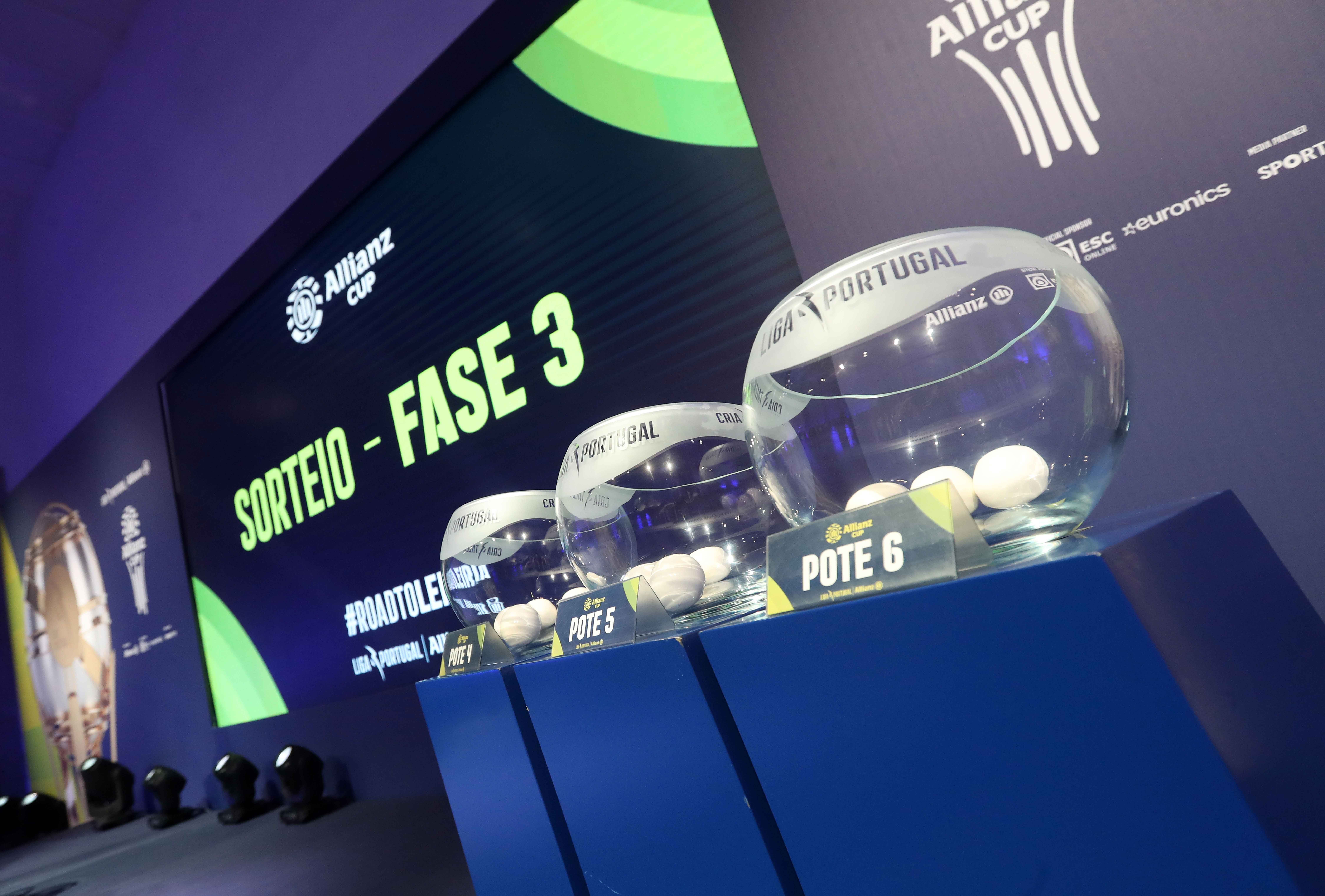 Conhecidos os grupos da terceira fase da Allianz CUP