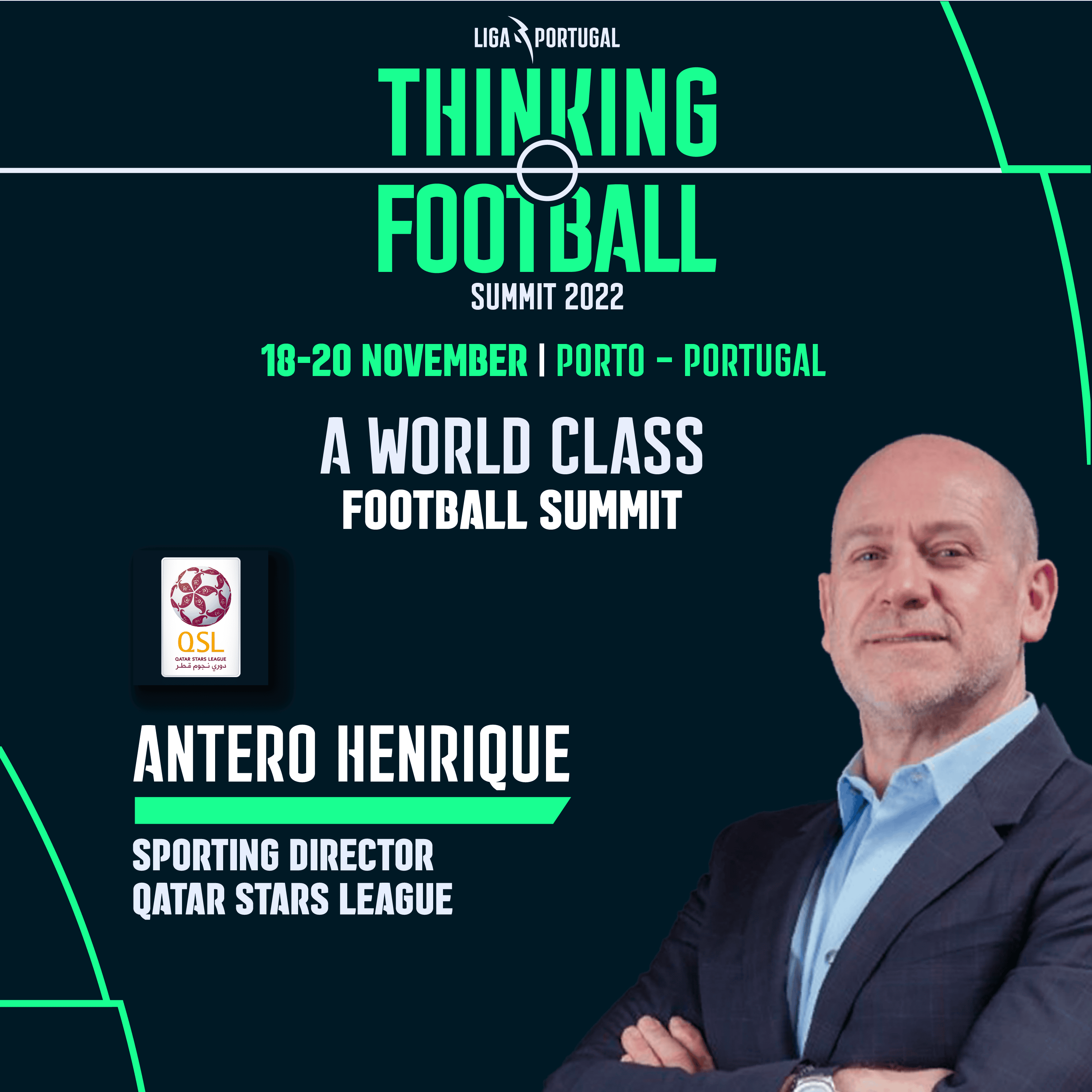 Novos oradores confirmados para o Thinking Football Summit 2022