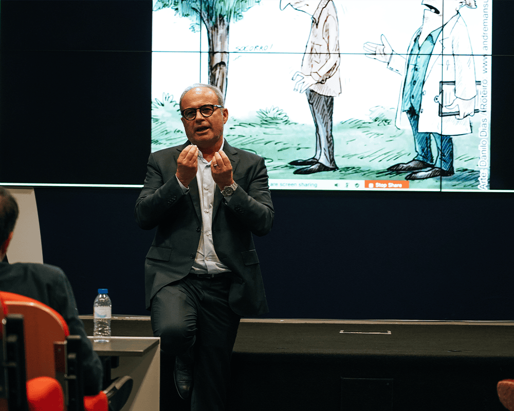 Luís Campos, Daniel Sousa, Pedro Araújo, Duarte Gomes e Eduardo Cunha em Organização e Gestão