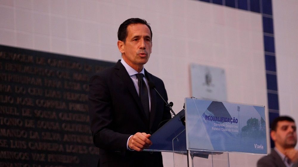 Pedro Proença na inauguração das obras de beneficiação do Complexo do FC Vizela