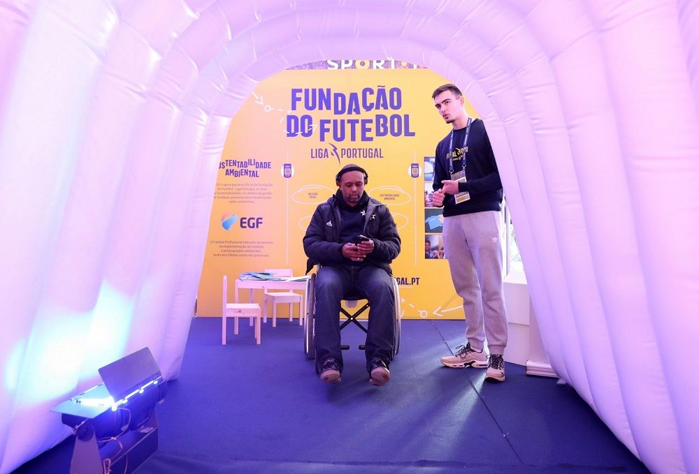 Helton de visita à Fan Zone