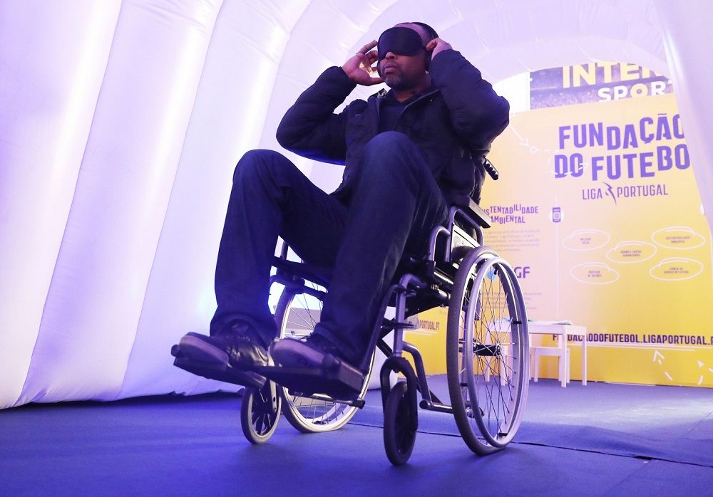 Helton de visita à Fan Zone